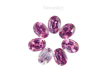 Pink Spinel 6.11 ct / 7 pcs