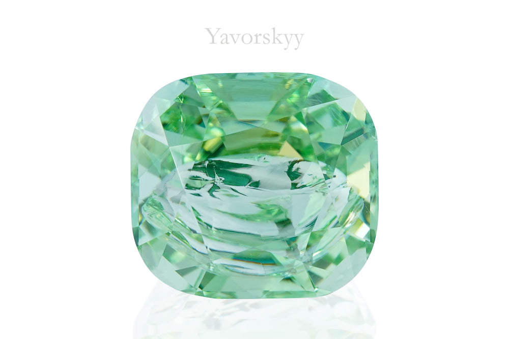 Front view image of green tourmaline 6.11 carats