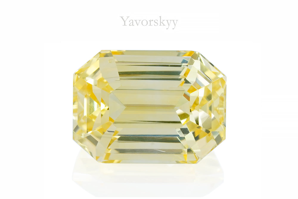 Saphir Jaune Naturel De Thaïlande - 6 Mm X 4,8 Mm - 0,69 Carats - Traité Au Béryllium | Neuf Avec étiquette