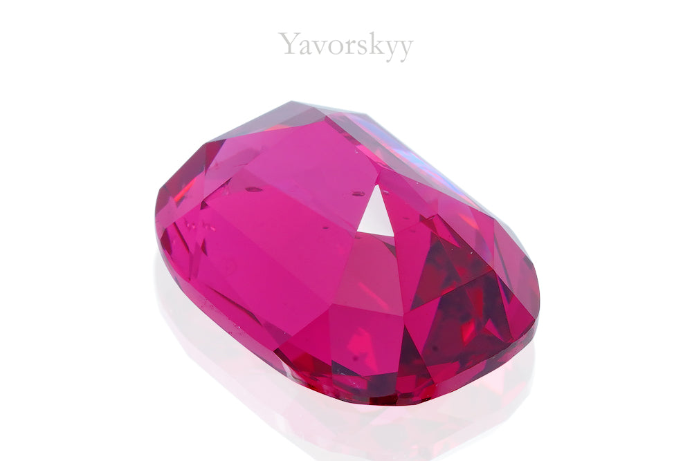 A image of cushion shape red spinel 7.38 carats