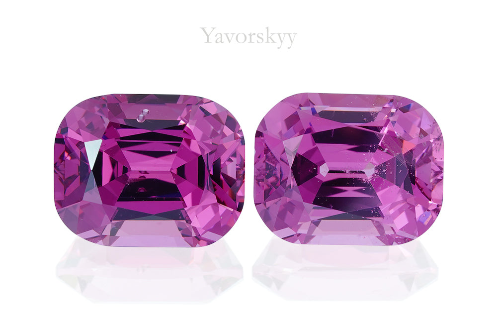 Purplish-pink Spinel 8.31 cts / 2 pcs