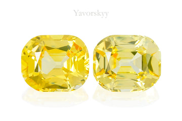 Yellow Sapphire No Heat 9.31 cts / 2 pcs