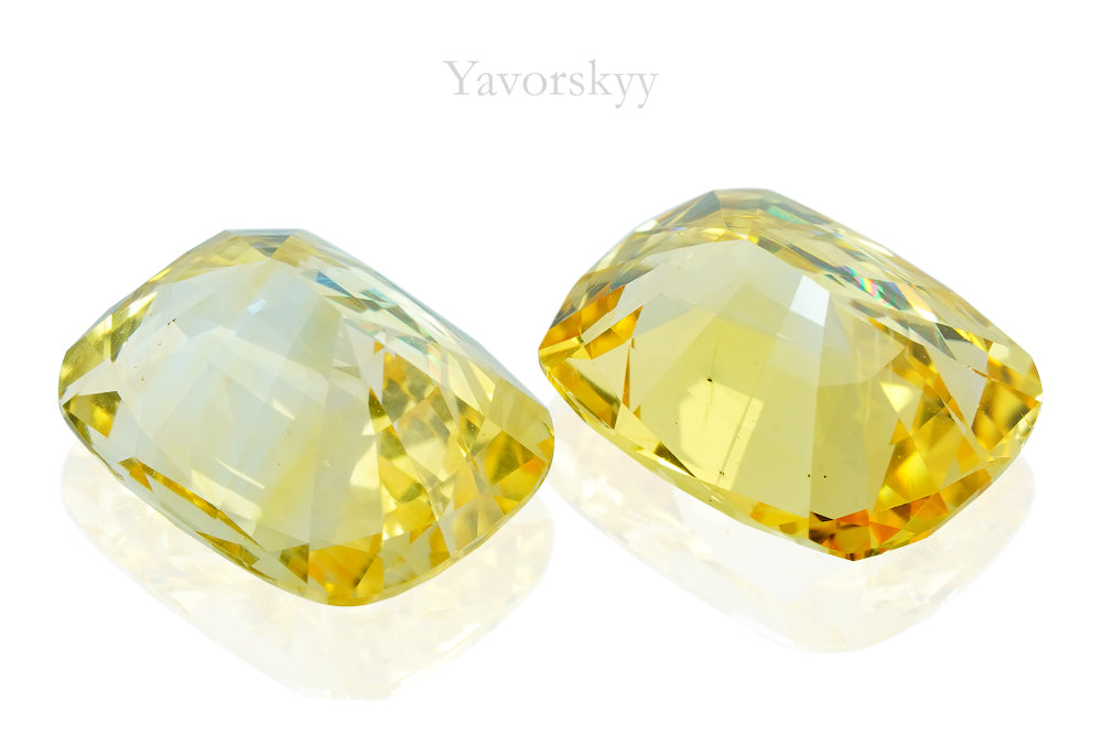 Yellow Sapphire No Heat 9.77 cts / 2 pcs