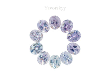 Grey Spinels 9.91 ct / 10 pcs