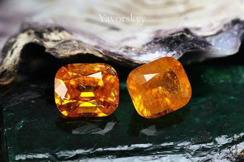 Image of of clinohumite 1.77 cts matched pair 