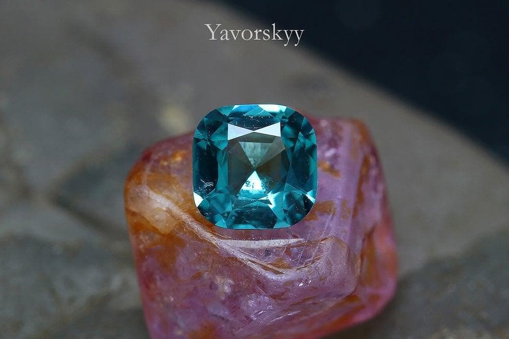 A picture of 0.37 ct blue tourmaline 