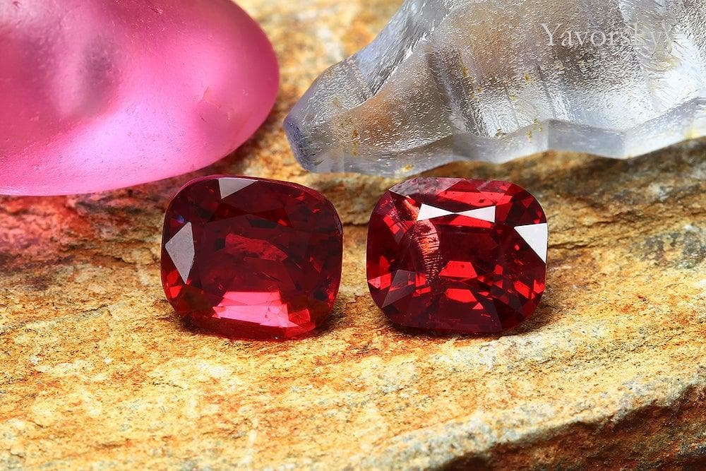 Red Spinel 1.87 cts /2 pcs - Yavorskyy