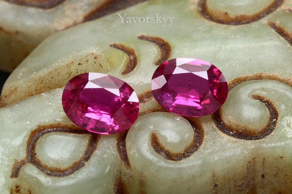 A pair of Ruby 0.79 ct photo