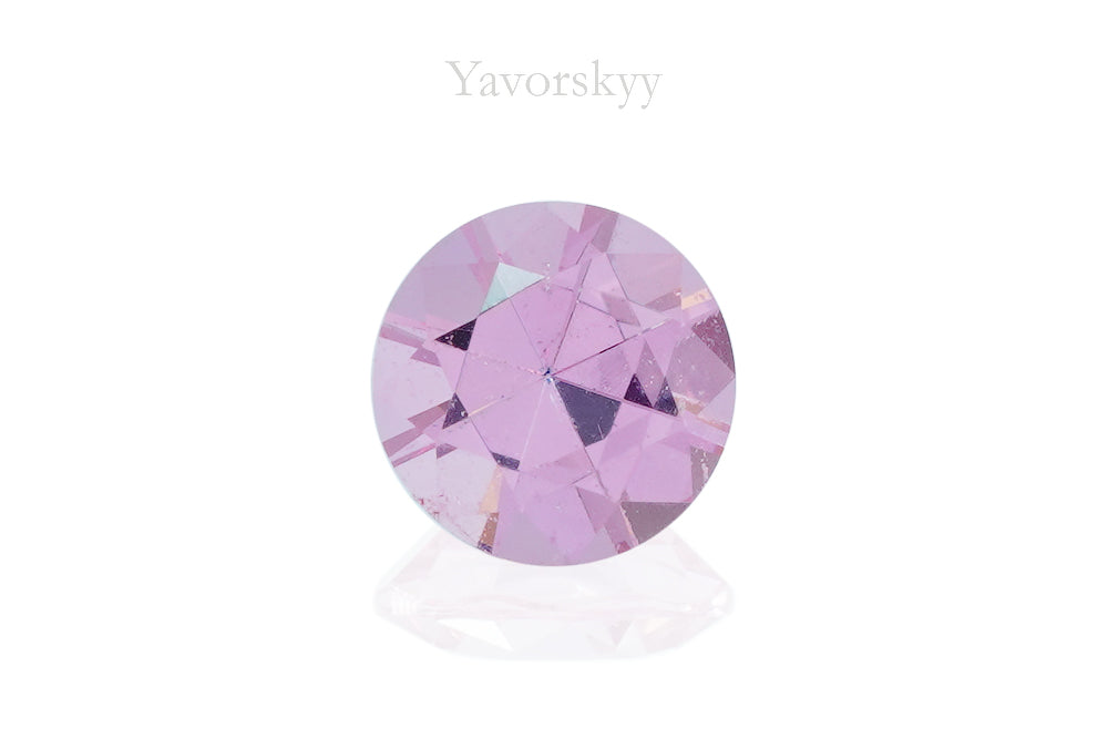 Pink color spinel oval shape 0.41 ct front view photo