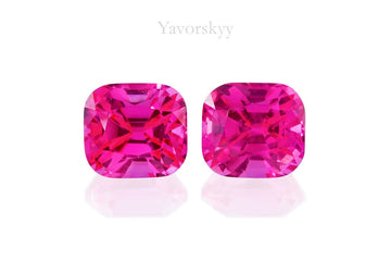 Pinkish-red Spinel 0.41 ct / 2 pcs