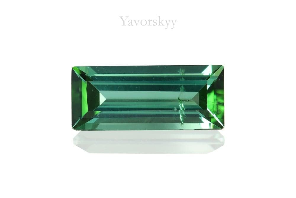 Front view image of green tourmaline 0.68 carat