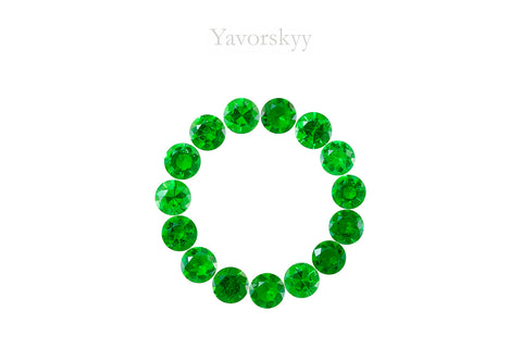 Tsavorite calibrated