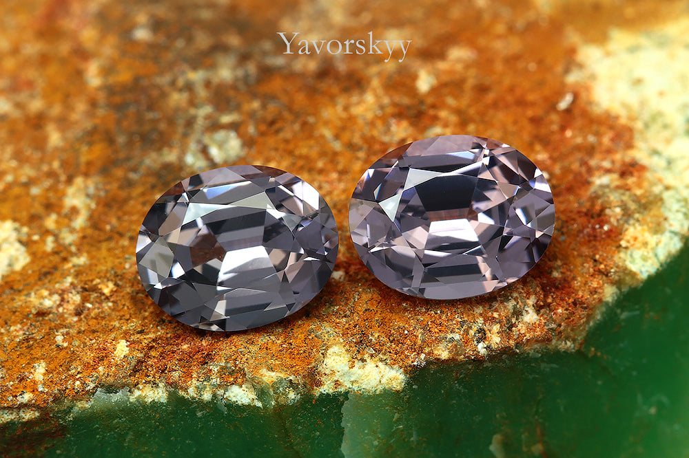 Grey Spinel 1.92 cts / 2 pcs
