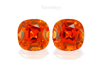 Mandarin Garnet 12.11 cts / 2pcs