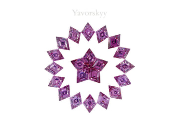 Rhodolite Garnet 13.91 cts / 21 pcs