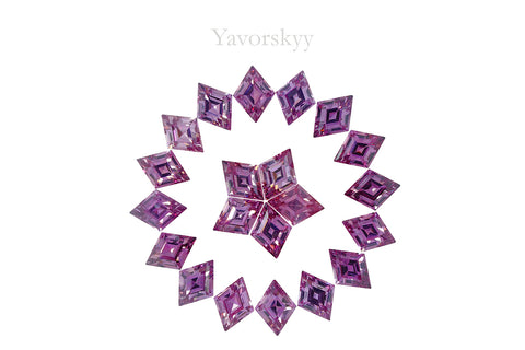 Rhodolite Garnet 14.16 ct / 2  pcs