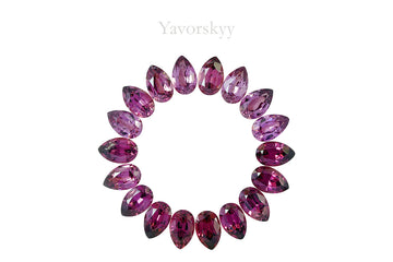 Rhodolite Garnet 16.10 cts / 18 pcs
