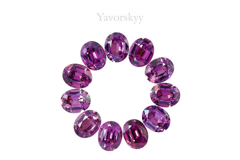 Rhodolite Garnet 16.91 cts / 11 pcs