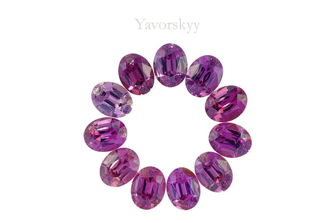 Rhodolite Garnet 17.09 ct / 11 pcs
