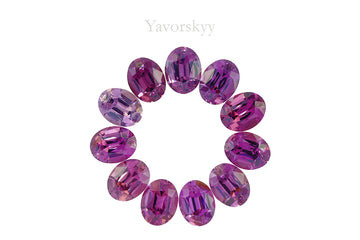 Rhodolite Garnet 17.09 ct / 11 pcs