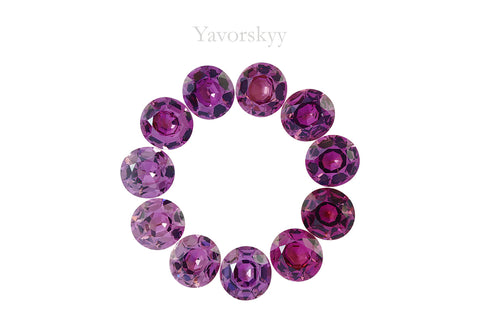 Rhodolite Garnet 17.58 cts / 11 pcs