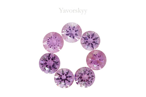 Pink Sapphire 2.38 cts / 7 pcs