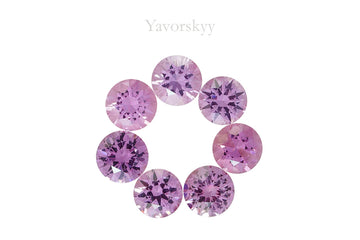 Pink Sapphire 2.38 cts / 7 pcs