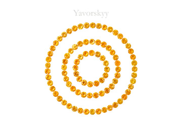 Mandarin Garnet 2.69 cts / 116 pcs