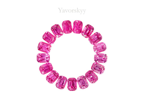 Vivid Pink Spinel 2.96 cts / 17 pcs