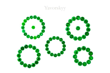Tsavorite 3.11 cts / 76 pcs