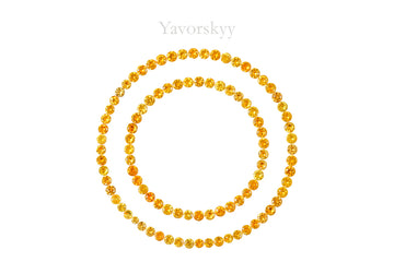 Mandarin Garnet 3.12 cts / 96 pcs