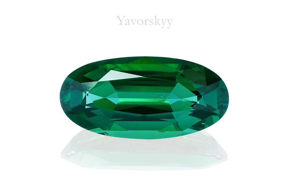 Front view image of green tourmaline 3.20 carats