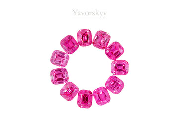 Vivid Pink Spinel 3.40 cts / 11 pcs