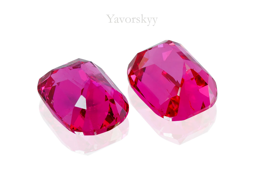 Pinkish-Red Spinel Burma 3.45 cts / 2 pcs - Yavorskyy