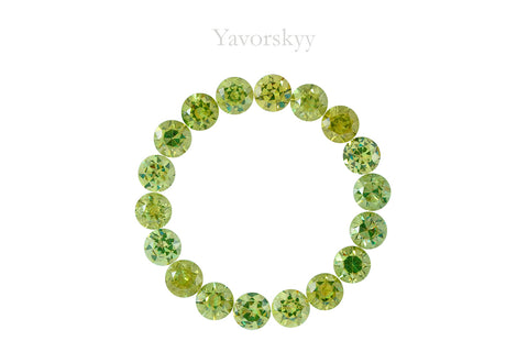 Demantoid 3.65 cts / 18 pcs
