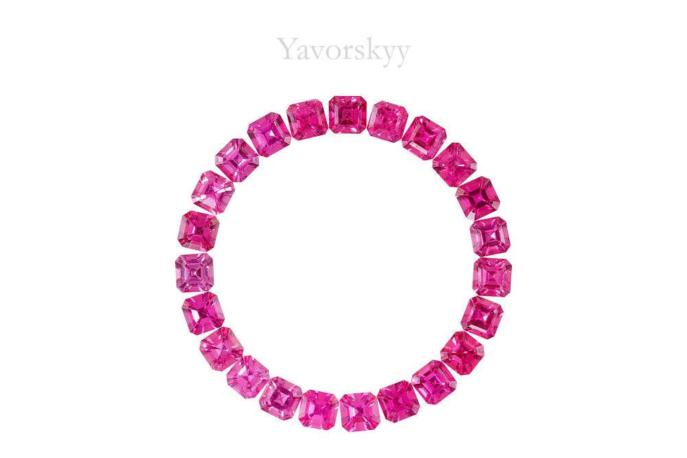 Pinkish-red Spinel 3.72 cts / 23 pcs