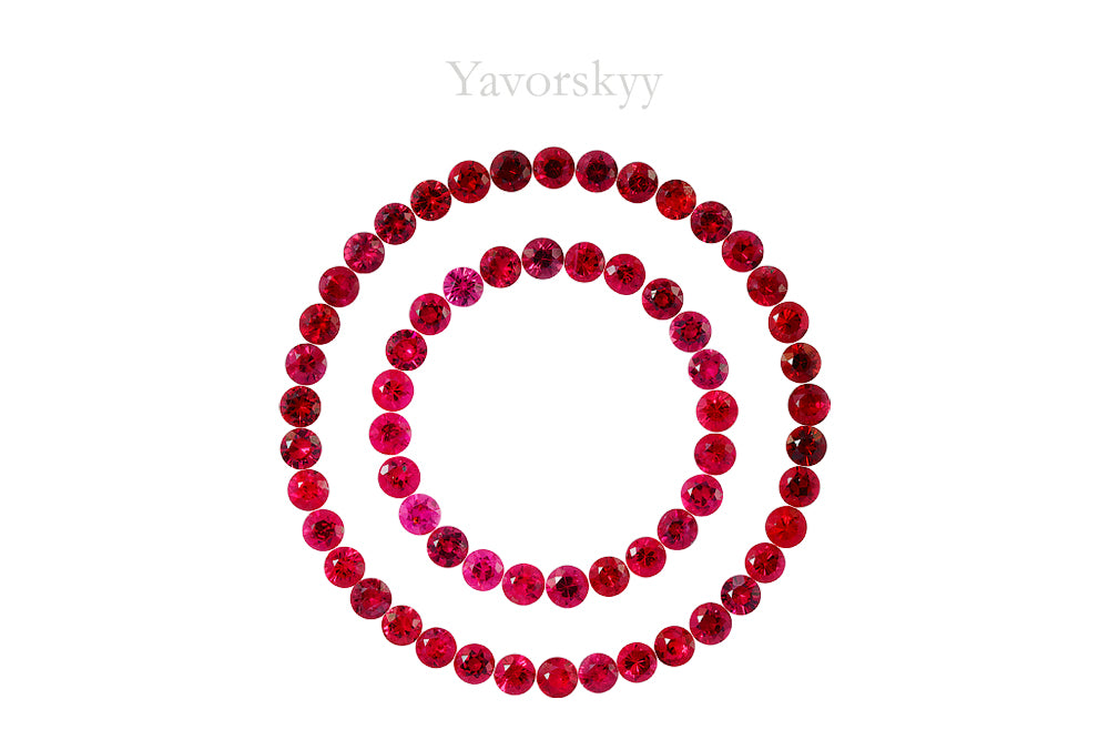 Red Spinel 3.82 cts / 62 pcs