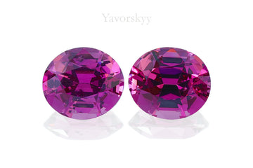 Rhodolite 3.92 cts / 2 pcs
