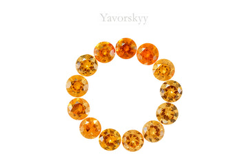 Mandarin Garnet 4.13 cts / 13 pcs