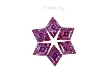 Rhodolite Garnet 4.17 cts / 6 pcs