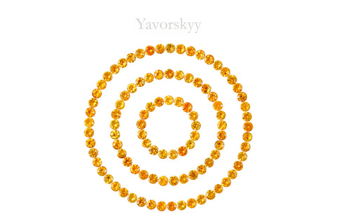 Mandarin Garnet 4.58 cts / 99 pcs