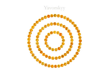 Mandarin Garnet 4.58 cts / 99 pcs