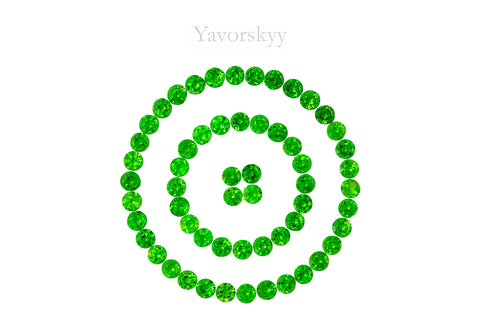 Diopside 4.62 cts / 58 pcs