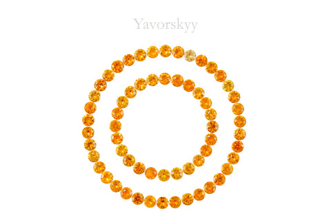 Mandarin Garnet 4.72 cts / 62 pcs