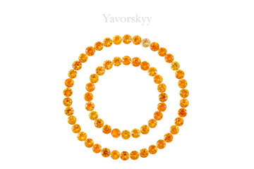 Mandarin Garnet 4.72 cts / 62 pcs