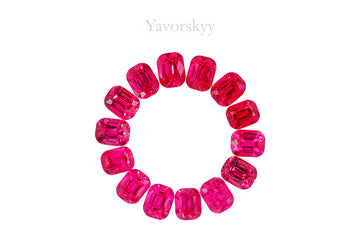 Red Spinel 5.18 cts / 14 pcs