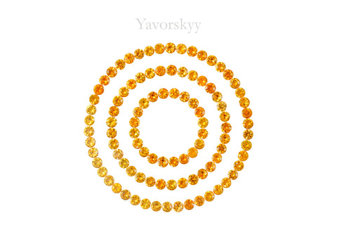 Mandarin Garnet 5.27 cts / 99 pcs