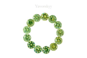 Demantoid 5.31 cts / 13 pcs