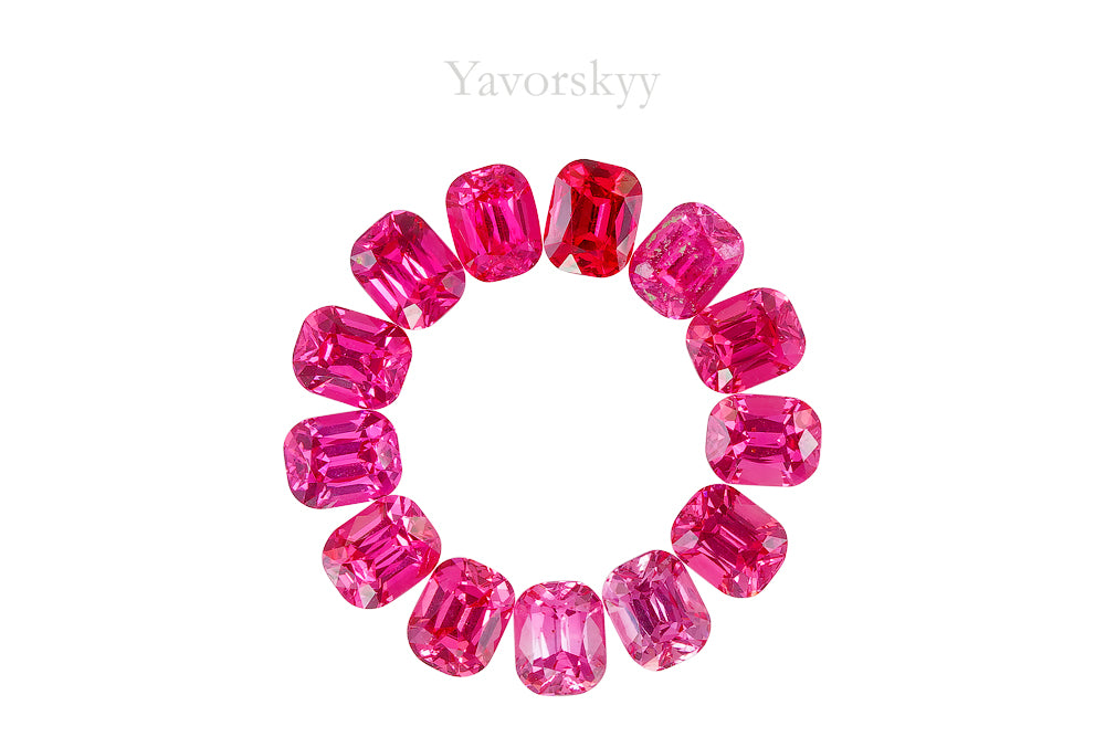 Red Spinel 5.41 cts / 13 pcs