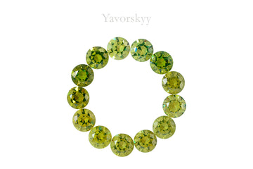 Demantoid 5.44 cts / 13 pcs